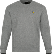 Crew Neck Sweatshirt - Mid Grey Marl